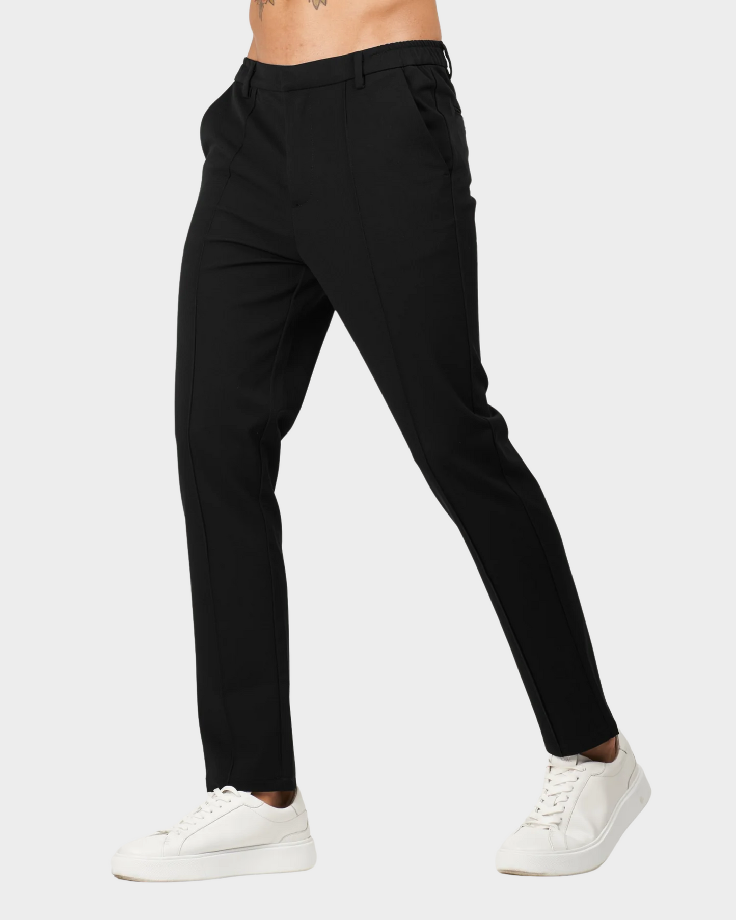 Pantalon de Costume Homme en Tailleur Capri [Tissu Premium]