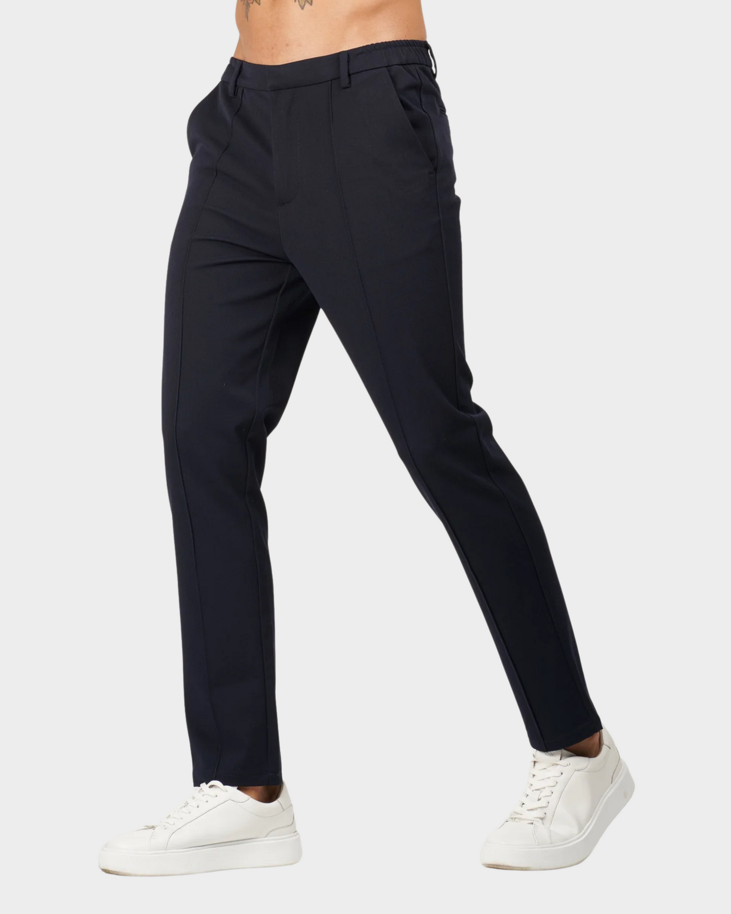 Pantalon de Costume Homme en Tailleur Capri [Tissu Premium]